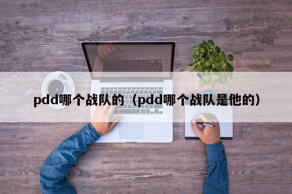 pdd哪个战队的（pdd哪个战队是他的）